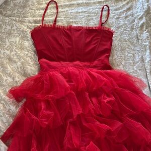 Red dress